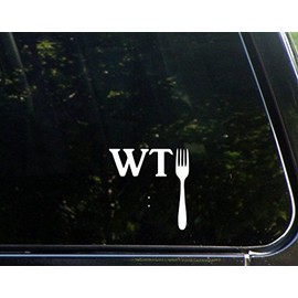 Sweet Tea Decals What The Fork - 3 3/4"x 4" - Vinyl Die Cut Decal/Bumper Sticker for Windows, Trucks, Cars, Laptops, Macbooks, Etc.
