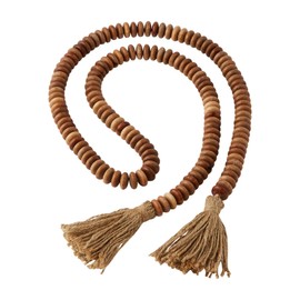 Mud Pie Wood Bead Garland, Brown