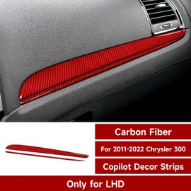 BRMYL Car Copilot Decor Dashboard Protective Decals for 2011-2023 Chrysler 300 / 300C / 300S / Limited/Touring Accessories Interior Stickers