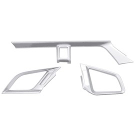 KACEPAR Center Console Side Air Outlet Vent Trim, Front Side Air Condition Vent Outlet Cover Trim, Compatible with Honda Civic Sedan 10th 2016-2021 - Chrome