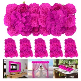 QinmiGarden Artificial Flower Arch - 6 Pack Purple Faux Floral Swags for Wedding Décor Party Backdrop,Elegant Flower Arrangement for Archways, Indoor Décor, Home Wall Decoration and Table Centerpieces
