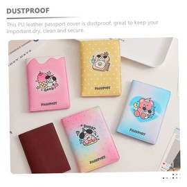 Operitacx Rfid Passport Cover Travel Document Holder Passport Organizer Pu Leather Durable Stylish