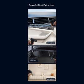 Fockety Wireless Air Atomiser, 200 W, 130,000 rpm, Electric Blower, Portable, Handheld, Reusable Dry Blower, Electric Air Atomiser for (Black)