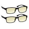 TruVision Readers Computer Reading Glasses 9601-2-Black-1.50