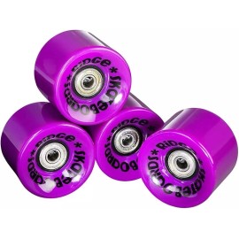 Ridge Retro Mini Cruiser Board 22" Skateboard BLUE Deck PURPLE 2.3"Wheel Makaha