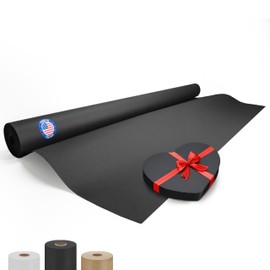 IDL Packaging Black Paper Roll 48" x 2160" (180 feet) - Kraft Paper Roll 50lb Thickness - Black Wrapping Paper for Packing, Moving, Shipping & Crafts/Arts - 100% Recyclable Natural Craft Paper Roll