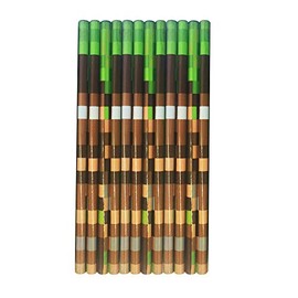 SDM 12 x Camouflage/Pixel Design HB Pencils. Ideal Party Bag Fillers, Student Gifts/Class Gifts