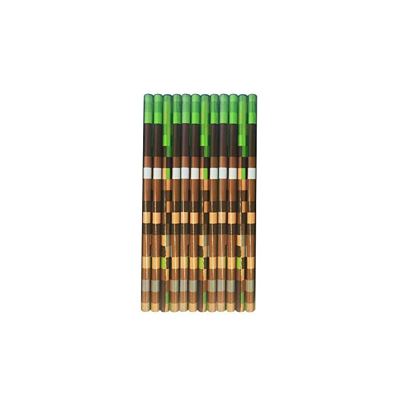 SDM 12 x Camouflage/Pixel Design HB Pencils. Ideal Party Bag