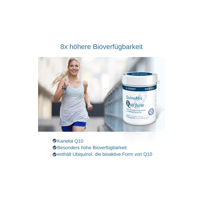 Ubiquinol Kapseln 100mg hochdosiert Kaneka Coenzym Q10 (90 Kps) reduziert,