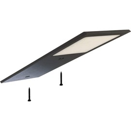 ACCE Super Thin and Aluminium Body LED Under-Unit Light Kitchen Furniture Light Neutral White and Warm White Including Converter One Spotlight with Dimmable Switch Black Neutral White Pack of 3