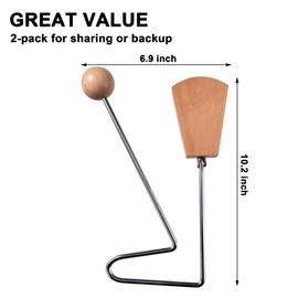 2 Pcs Vibraslap, Vibra-Slap Musical Percussion Instrument