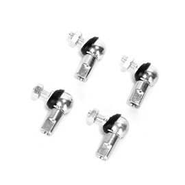 Ruimou 4pcs Rod End Ball Bearing Stud with Dust Plug (M8 x 1.25,Right Rotation) Angle Linkage Ball Joint Replacement for Car (M8, 4pcs-RH)