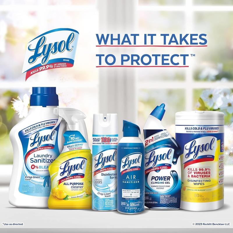 Lysol All-Purpose Cleaner, Sanitizing and Disinfecting Spray, to Clean and