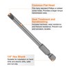 sourcing map 10pcs SL5 Magnetic Slotted Screwdriver Bits 5mm S2