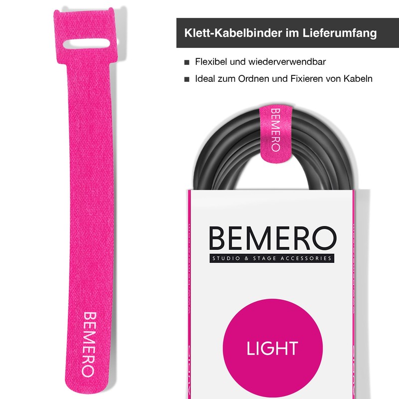 BEMERO DMX Cable Light Cable 3 Pin XLRf to XLRm