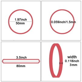 AOUOU Rubber Bands 220pcs 80mm x 3mm 5Colors Rubber Band Net Weight 190grams for Office School Home Strong Elastic Band Loop Office Supplies