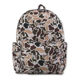 Brown camouflage Print Kids Backpack:_BA0288