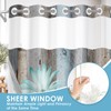 Nesphy No Hook Rustic Farmhouse Shower Curtain with Snap in