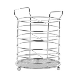 APOLLO THE HOUSEWARES BRAND Cutlery Holder, Organiser for Cutlery and Utensils, Kitchen Storage, Size: 15x11x11cm, Chrome