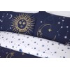 Rapport Home Celestial Duvet Cover Bed Set, Polycotton, Navy, Single