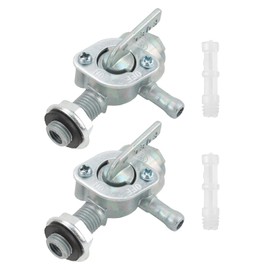 MOTOALL 2 Pcs Fuel Shut Off Valve Petcock Switch, M10 x 1.25 1/4" Fuel Tank Switch Valve for Generator Gas Engine Tank