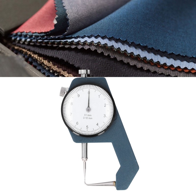 Dial Thickness Gauge Curved Tip Head 0 to 10mm Range