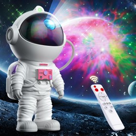 Astronaut Galaxy Projector, Star Projector for Bedroom, Nebula Night Light Projector with Timer and Remote, LED Space Galaxy Lamp for Room Decor, Home Decor, Gifts for Kids, Christmas, Birthday