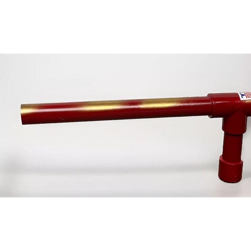 PVC Creations Marshmallow Shooter Red & Gold PVC Marshmallow Shoots