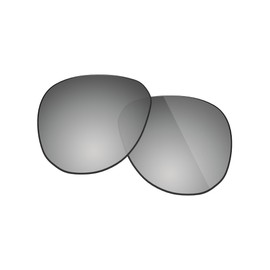 Fiskr Polarized Lenses Replacement Compatible with Oakley Contrail OO4147 57mm Sunglasses, Impact Resistant & Perfect Fit - Metallic Silver
