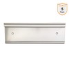 Aluminum Nameplate Holder, New, Modern Design, 8" x 2" (Silver,