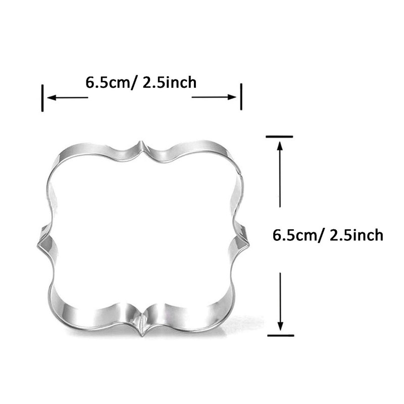 WJSYSHOP Square Plaque Cookie Cutter