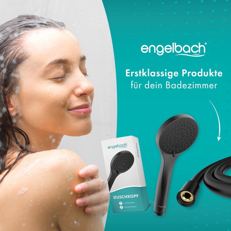 Engelbach® Water-Saving Shower Head – Made in Switzerland | 3