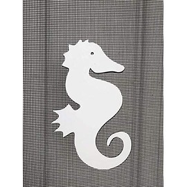 DCentral® Seahorse Flexible Vinyl Screen Magnet: Double-Sided, for Non-Retractable Screens, White-Easier to See, Helps Stop Walking into Screens, Covers Small Tears, Size W 3.5" x L 5.5 "