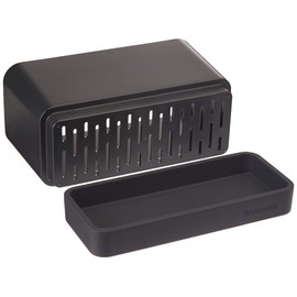 Brabantia 117503 Sink Organiser with Removable Tray, Dark Grey, 8.5 x 19 x 11.5 cm