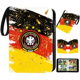 HYZMSZA Trainer Sammelkartenalben 2025, Sammelalbum für Fußball Karten Album, Ordner Buch kompatibel mit Fußball, KartenSammelkarten Album, Kartenordner Reisetasche Aufbewahrungstasche (A)