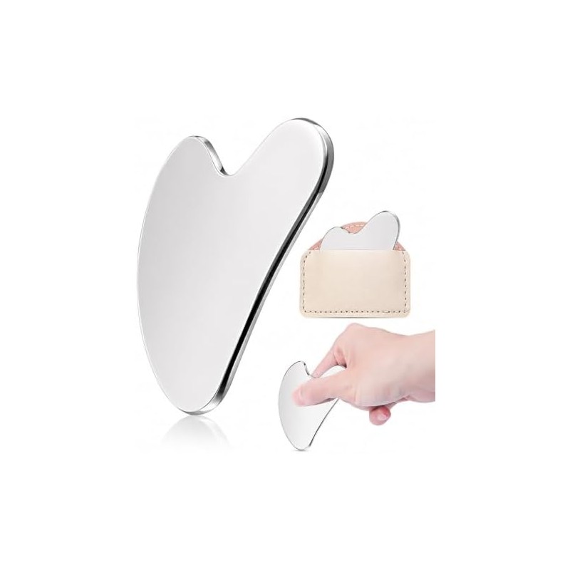Gua Sha Herramienta de Masaje de Acero Inoxidable Guasha