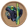 Ninja Frog Patrol Patch - 2" Diameter Round Embroidered Patch