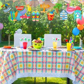 Tivleed 12pcs Seaside Decorations Beach Themed Party Decorations Wooden Ornaments for Summer Party, Summer Decorations Decorations for Home Birthday Weddings Props Luau Seaside Accessories Supplies