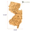 Totally Bamboo Destination New Jersey State Shaped Cutting Board, Charcuterie