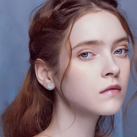 Fashion Earrings for Women Moonstone Earrings Sterling Silver