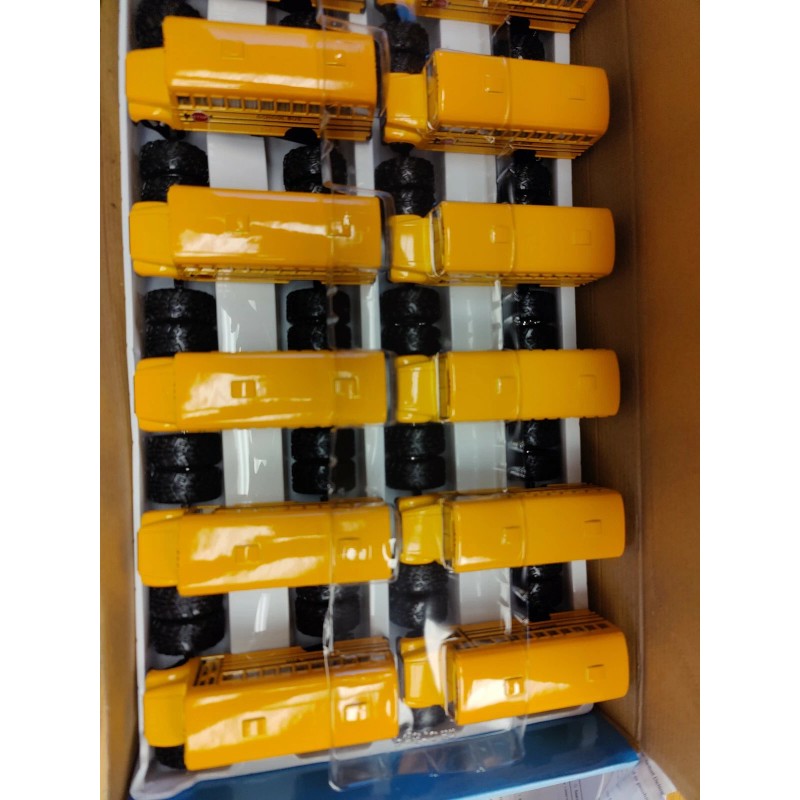 Toysmith #5020 Die Cast Pull-Back MONSTER School Bus QTY 2