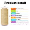 HILELIFE Waxed Thread, 260m 150D Waxed Thread for Leather Sewing,