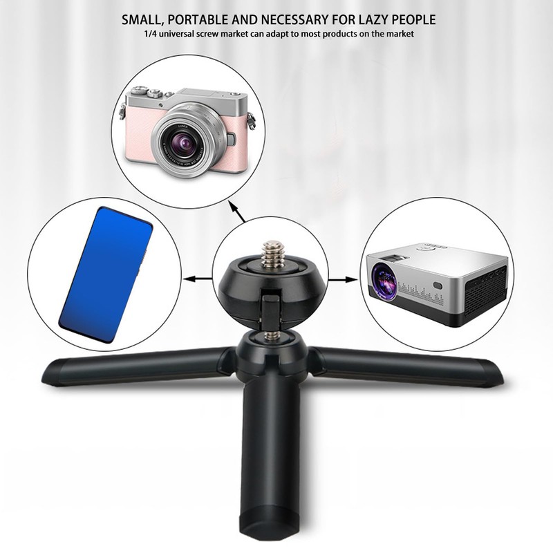 Metal Mini Tripod, Desktop Desk Stand Tripod Aluminum Alloy Camera