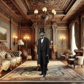 LEMONSODA United States of America Presidents - Abraham Lincoln - Founding Fathers Cardboard Cutout Life Size 6 Feet