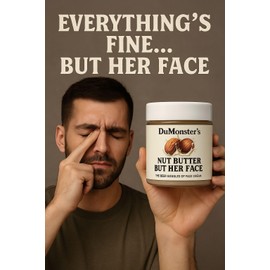 Family Health Products DuMonster’s Nut Butter But Her Face Cream – Funny Gag Gift for Men | Moisturizing Skincare Lotion | 2oz Travel Size