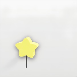 Yellow Heart-Shape Star Car Antenna Topper - Easy to Find Car in The Parking Lot - Antenna Ball Antenna Toppers Exterior Antenna Toppers Accessories (Star)