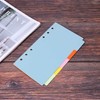 Lyaciomn 10 Sets A6 Subject Dividers Paper Sheet, Punched File