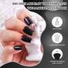 DouborQ Mysterious Black Color Nail Polish Finger Air Dry Long-lasting