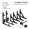 WEKIS Gate Corner Brace Brackets Heavy Duty Anti Sag Gate