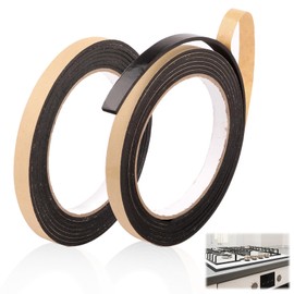 Ceranfeld, nastro sigillante autoadesivo, 4 m, per piano cottura, 10 mm x 2 mm, nastro di montaggio per piano cottura in vetroceramica, per finestre, autoadesivo, 2 m